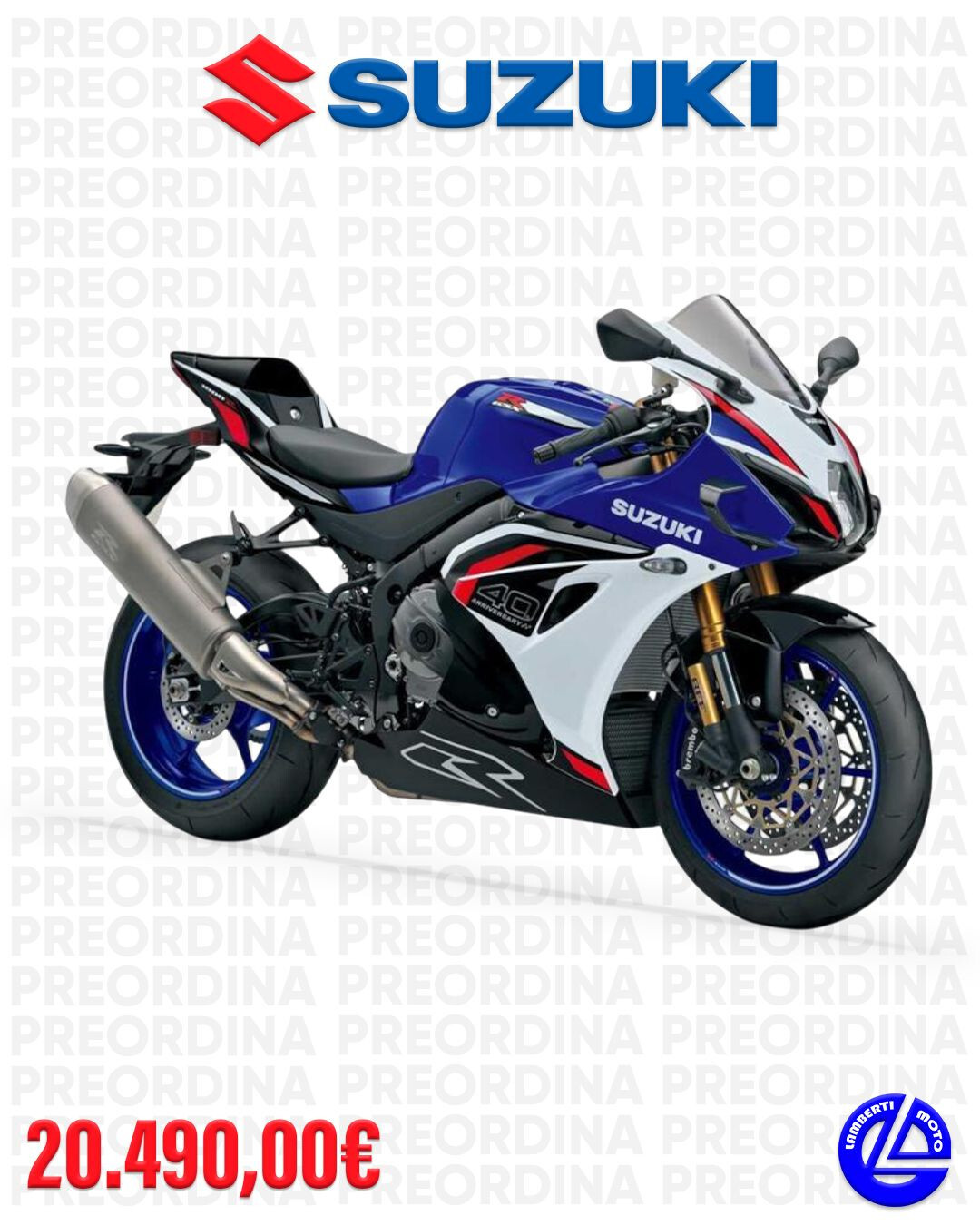 NUOVA SUZUKI GSX-RR 1000 MY26 2026 PRE ORDINI APERTI
